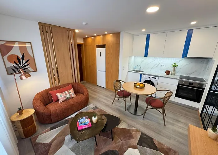 Blue Leca T1 3º Andar - Traseiras 아파트 레카다팔메이라